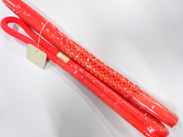 未使用品　正絹　手組帯締め